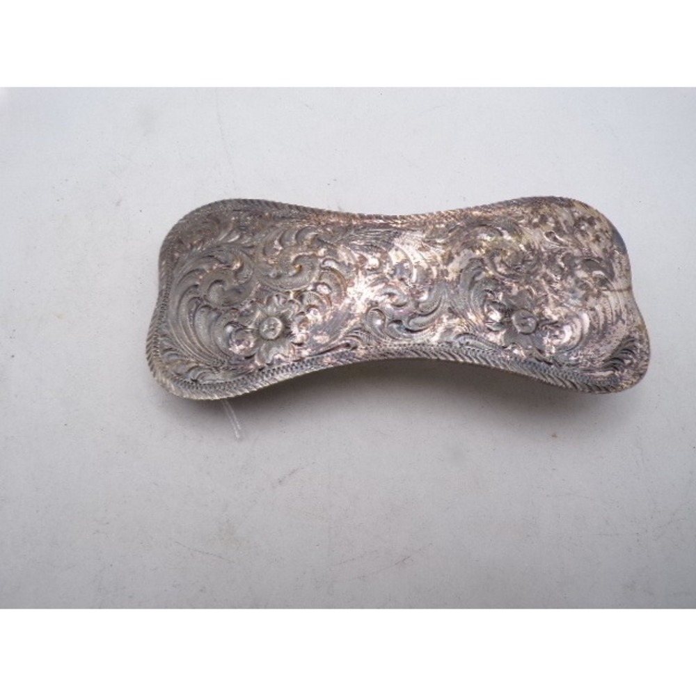 Big Sky Silver Engraved Western Belt Buckle Silver Plate Jeweler's Bronze 4in